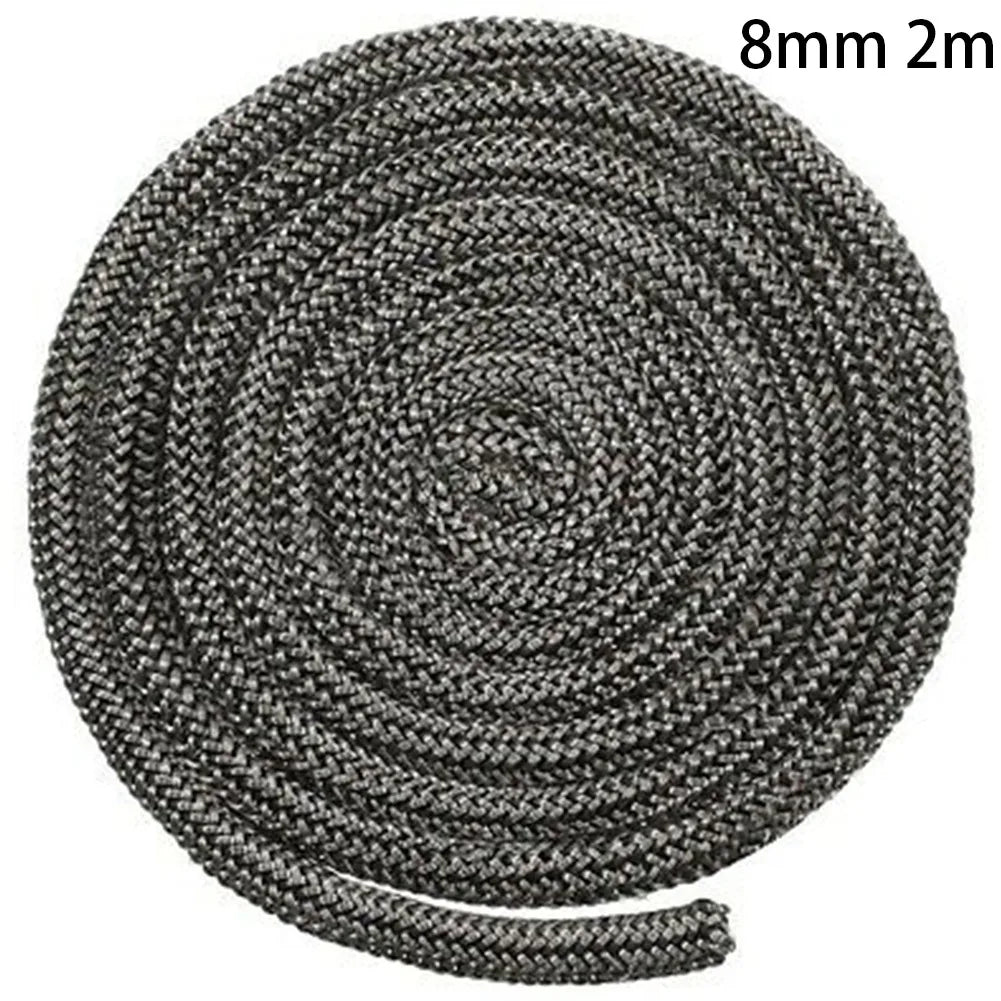 2m Fiberglass Rope Seal Wood Burning Stove Door Self-adhesive