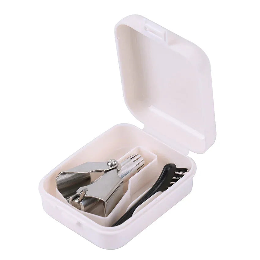 Manual Nose & Ear Hair Trimmer | Stainless Steel, No Battery