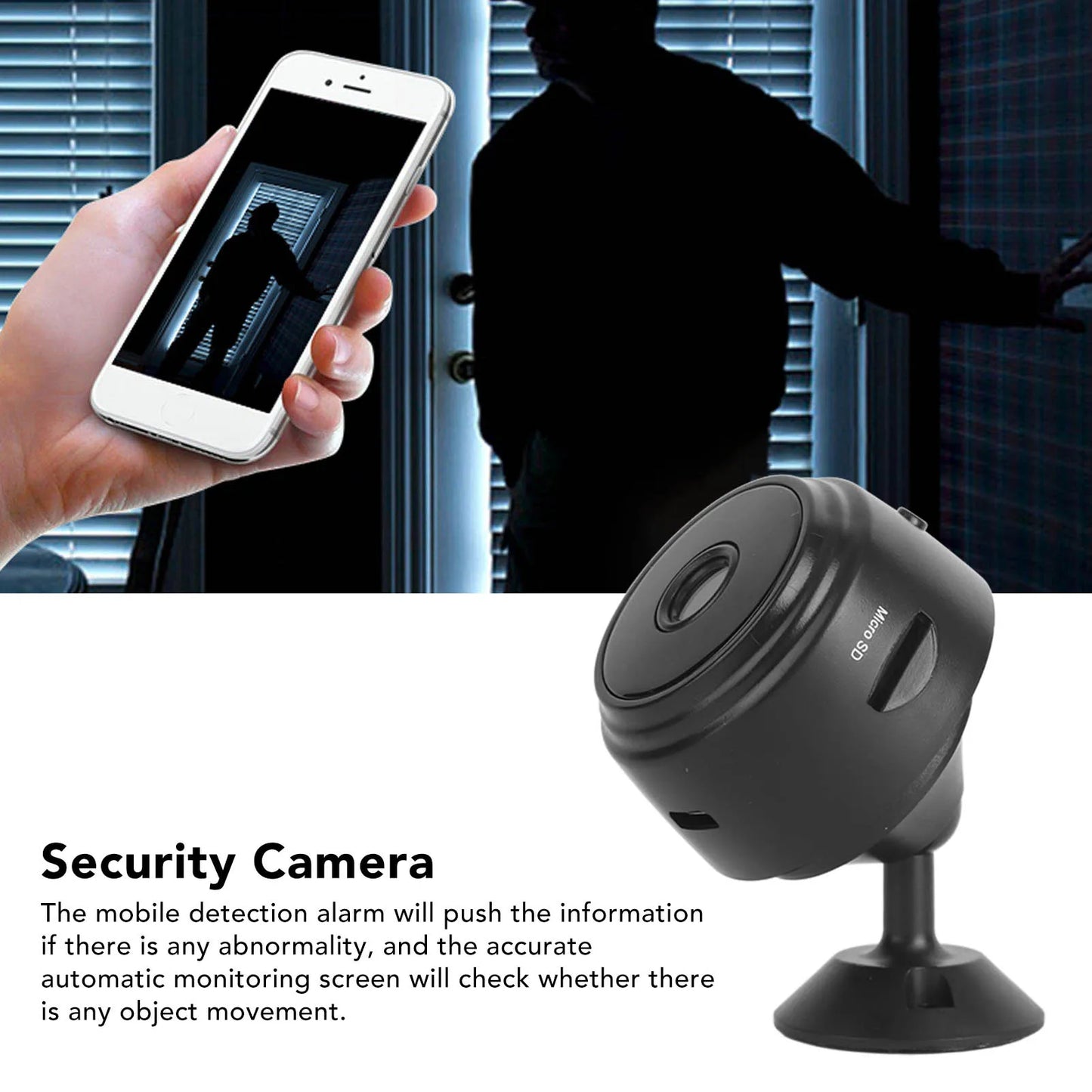 Surveillance System Wireless Wifi Camera 120 Wide Angle 720P Mini