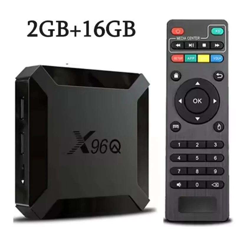 Hot X96Q Smart Set Top Box Android 10.0 Allwinner H313 Quad Core 2.4G Fast 4K VS X96 Mini Set Top Box Media Player Peaceful Pleasures Health and Wellness 2G16G EU Plug
