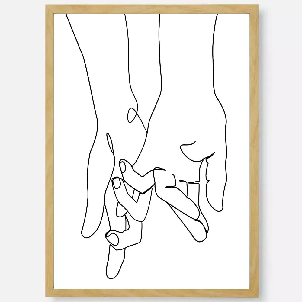 Black & White Couple Line Art Poster | Self-Adhesive Wall Decor Wall Art Poster Peaceful Pleasures Health and Wellness z7 15X20cmNoframe
