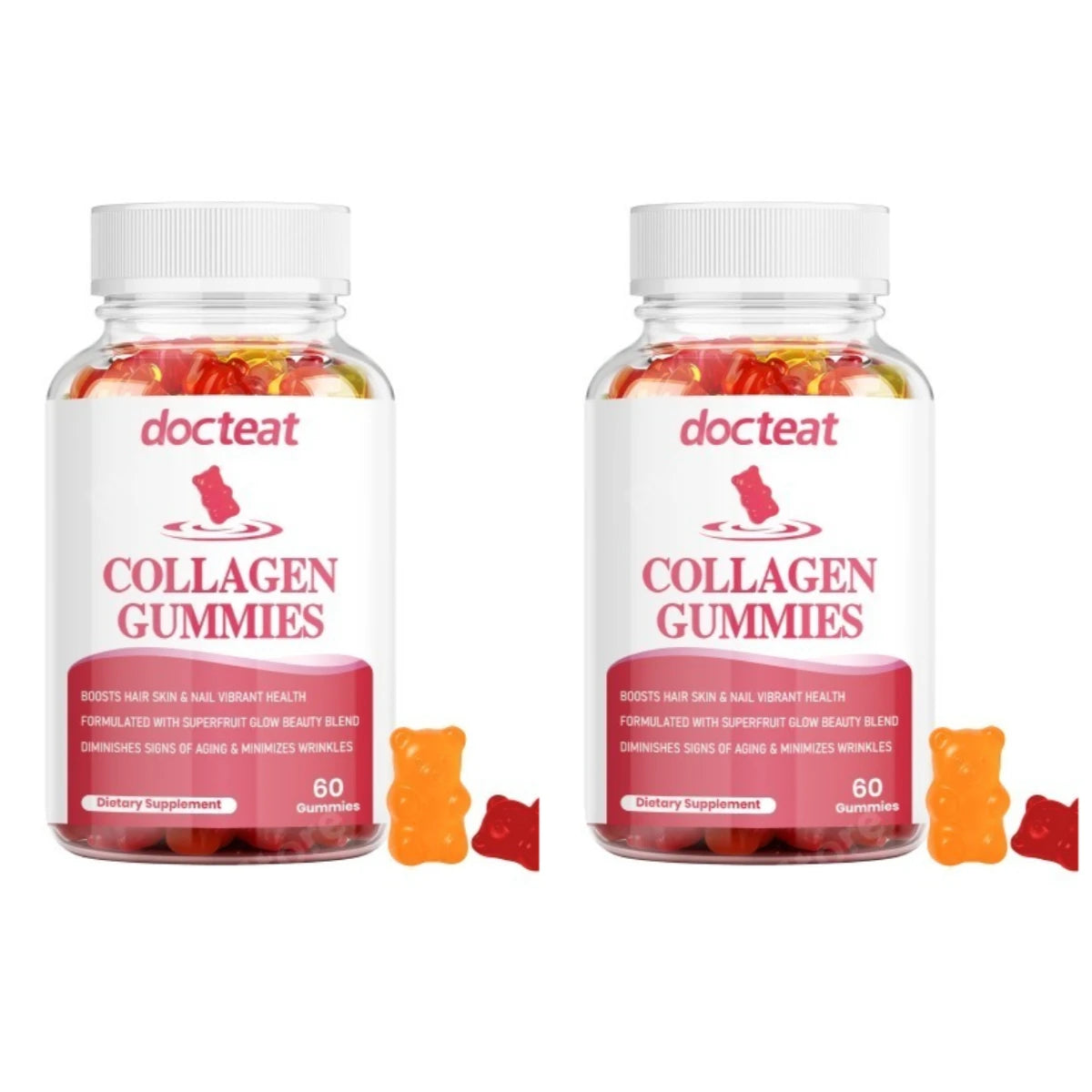 Collagen Gummies with Vitamin A & Biotin | Skin Hair Nail Support