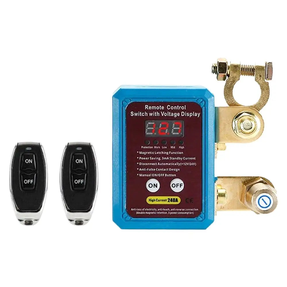 240A Remote Battery Disconnect Kill Switch 12/24V with Display