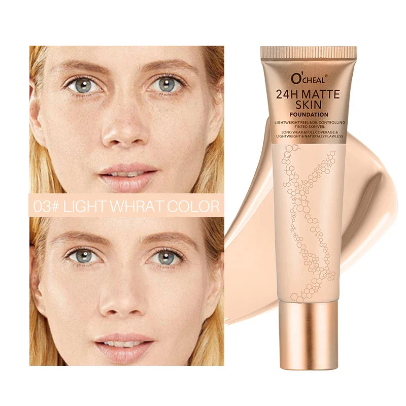 Waterproof Liquid Foundation – Natural Finish, Multi-Shade
