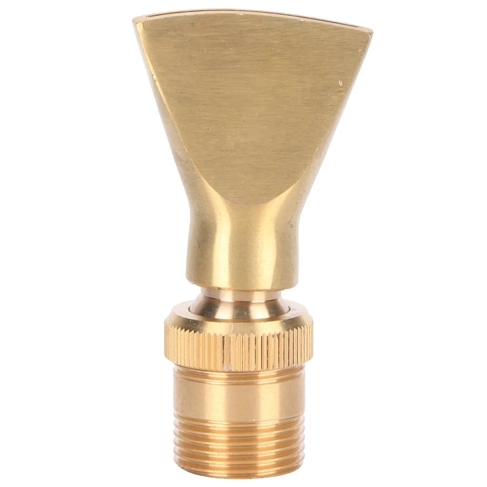 Brass Fan Fountain Nozzle | G1/2 Female to G3/4 Male Thread