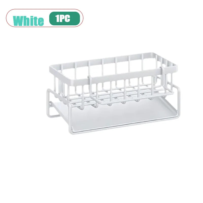 Kitchen Sink Caddy Organizer – Sponge, Soap & Towel Bar Rack