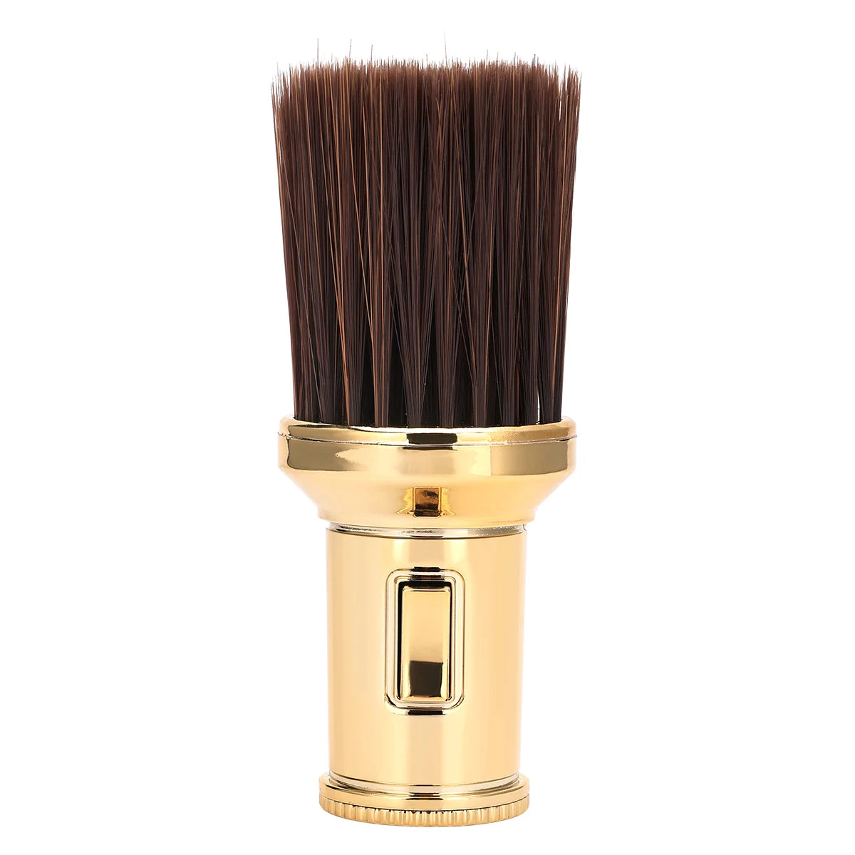 Neck Duster Brush For Barbers Soft Bristle Hair Removal Sweep Ergonomic Handle Salon Cleaning Tool Easy to Clean Barber Supplies Peaceful Pleasures Health and Wellness golden