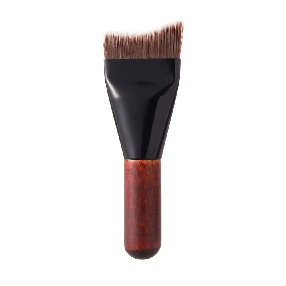 Ultra Thin Foundation Brush Flat Head Face Contour Brush Wooden Handle Make Up Brush Blending Foundation Cream Makeup Brushes Peaceful Pleasures Health and Wellness A