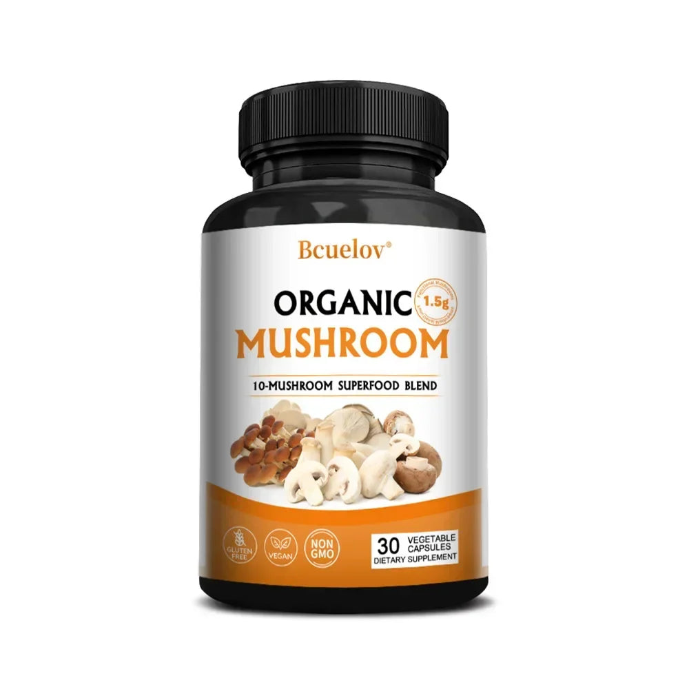 Mushroom Complex Capsules – Focus, Immunity & Memory Support