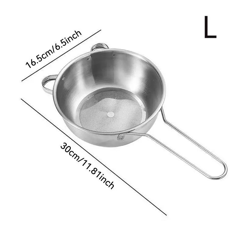Stainless Steel Fine Mesh Strainer Spoon | Long Handle