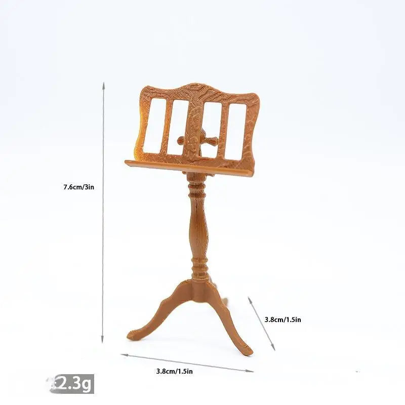 1:12 Miniature Music Stand Model | Dollhouse & Photo Prop