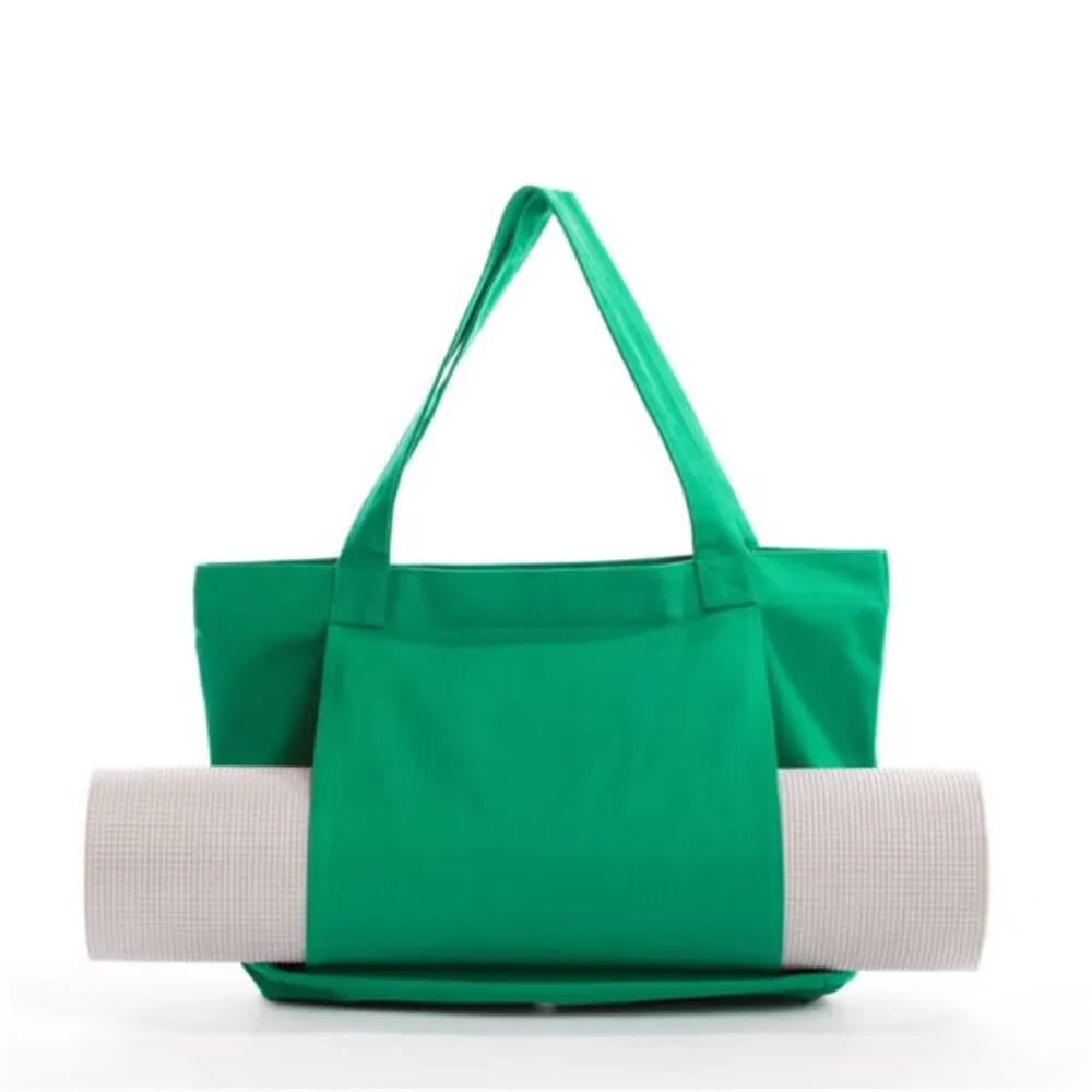 Canvas Crossbody Yoga Mat Bag with Padded Straps – Lightweight