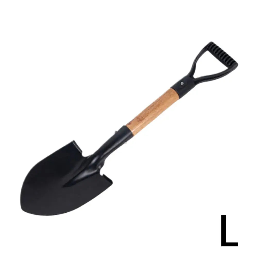 Household Tough Spatula For Growing Flowers Vegetables Wooden Handle Gardening Tools Large Small Stainless Steel Garden Shovel Peaceful Pleasures Health and Wellness L