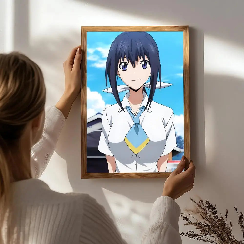 Anime K-Keijo!!!!!!!! HD Wall Poster – Self-Adhesive Waterproof Anime Wall Poster Peaceful Pleasures Health and Wellness White8 15X20cmNoframe