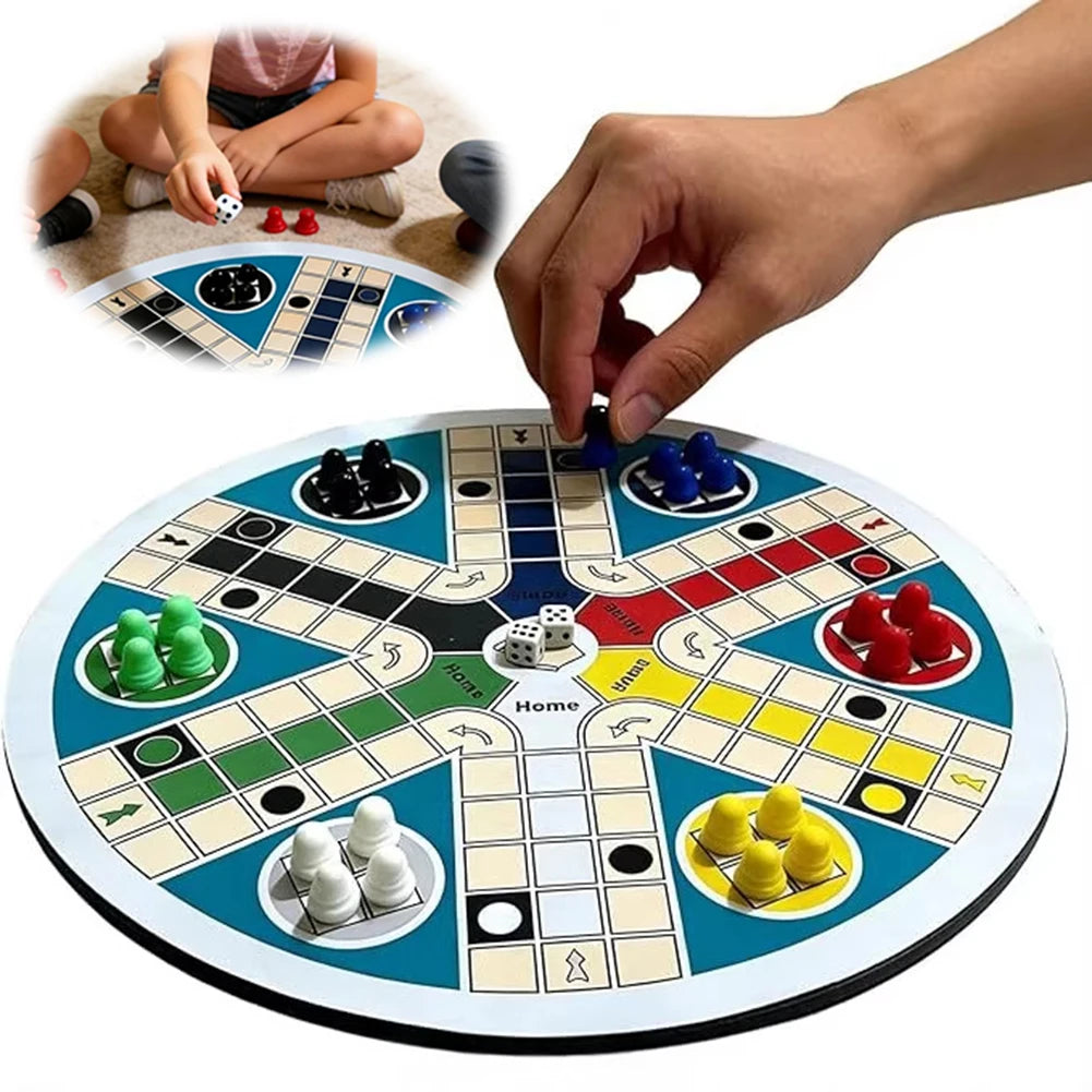 6 Player Ludo Board Game | Multiplayer Flying Chess Family Set