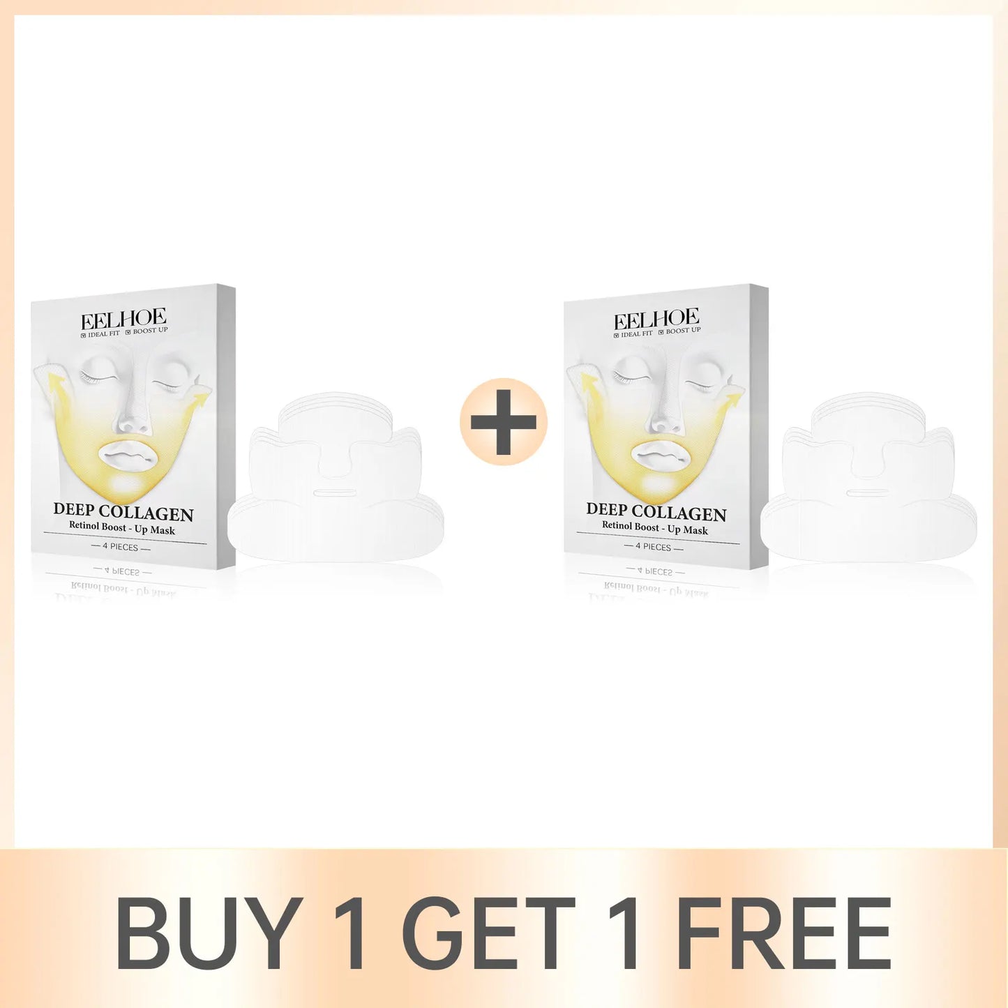 EELHOE Collagen Retinol Facial Mask – Firming & Anti-Aging 4pc