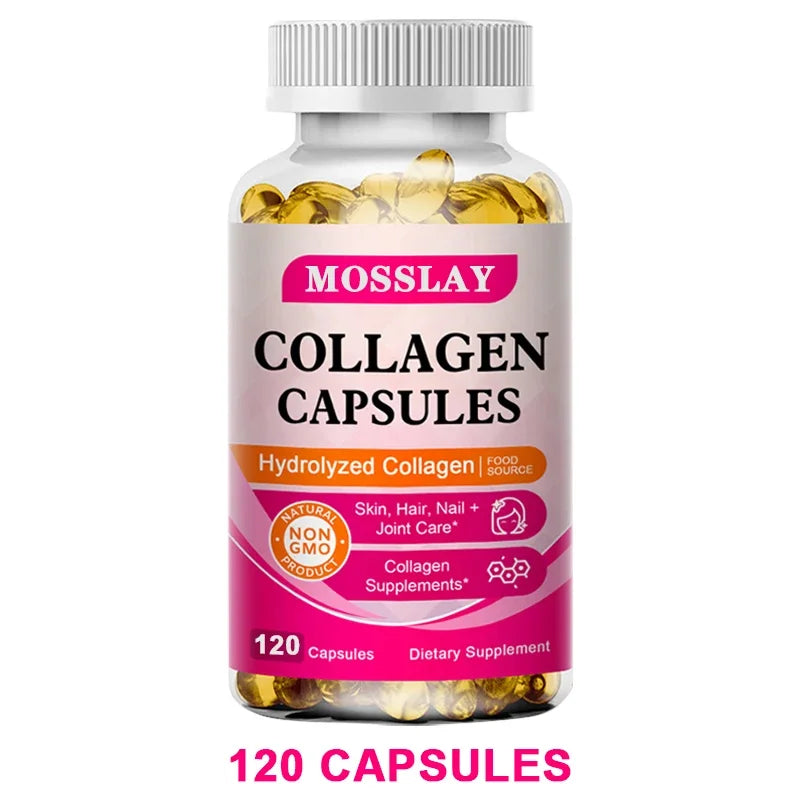 Collagen Capsules with Hyaluronic Acid & Vitamin C | 30–120ct