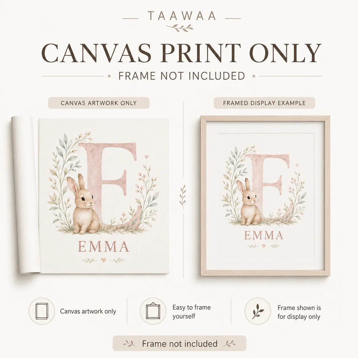 Custom Canvas Print Personalized Wall Art Name Photo Poster Nursery Kids Room Decor Baby Gift Peaceful Pleasures Health and Wellness