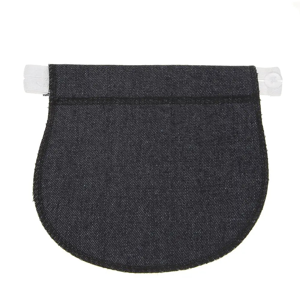 Maternity Pregnancy Waistband Belt Adjustable Elastic Pants Lengthening Extended Button for Maternity Accessories Peaceful Pleasures Health and Wellness Navy Blue