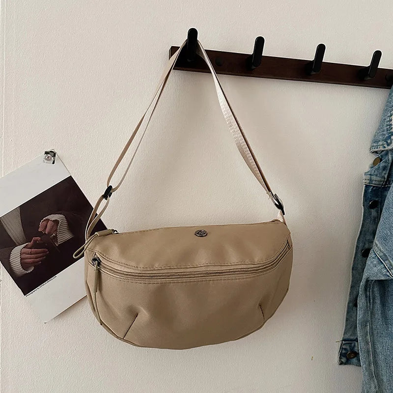 Women's Nylon Sling Bag – Sports Commuter Crossbody Shoulder