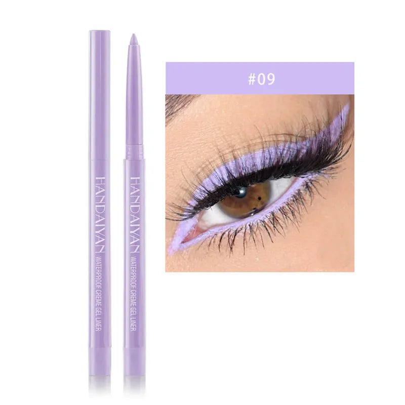 Handaiyan 20-Color Waterproof Matte Gel Eyeliner Pencil