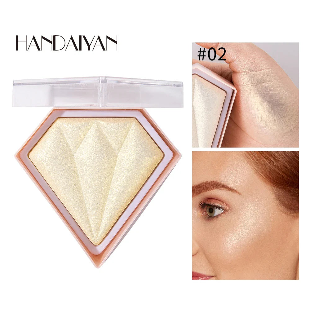 Handaiyan 5-Color Diamond Shimmer Highlighter Contour Palette