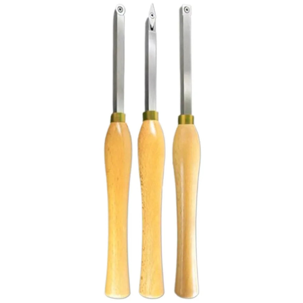 Hard Alloy Wood Lathe Tool Set – Swan Neck & Ergonomic Handle