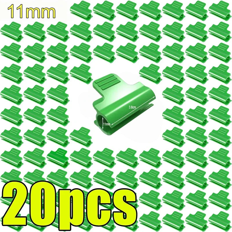 Greenhouse Film Snap Clamps for Fiberglass Hoop Grow Tunnels Greenhouse Snap Clamps Peaceful Pleasures Health and Wellness 20pcs-11mm