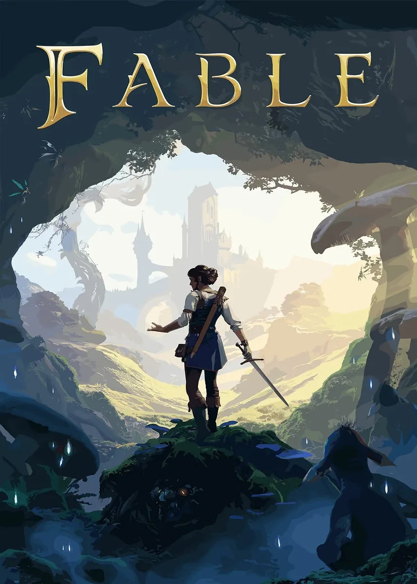 Fable ARPG Game Series Canvas Wall Art Poster | Unframed Print