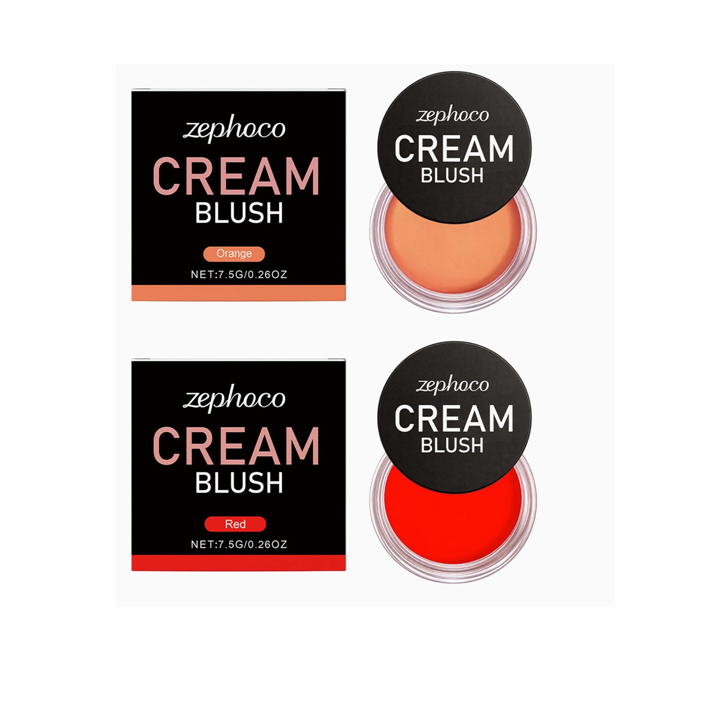 Zephoco Red Silky Moisturizing Blush | Hydrating Natural Contour
