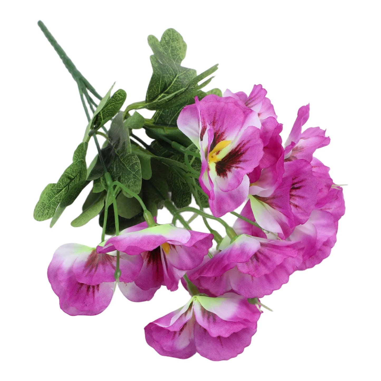 Spring Artificial Pansy Silk Flower Home Outdoor Mall Decor Bouquet