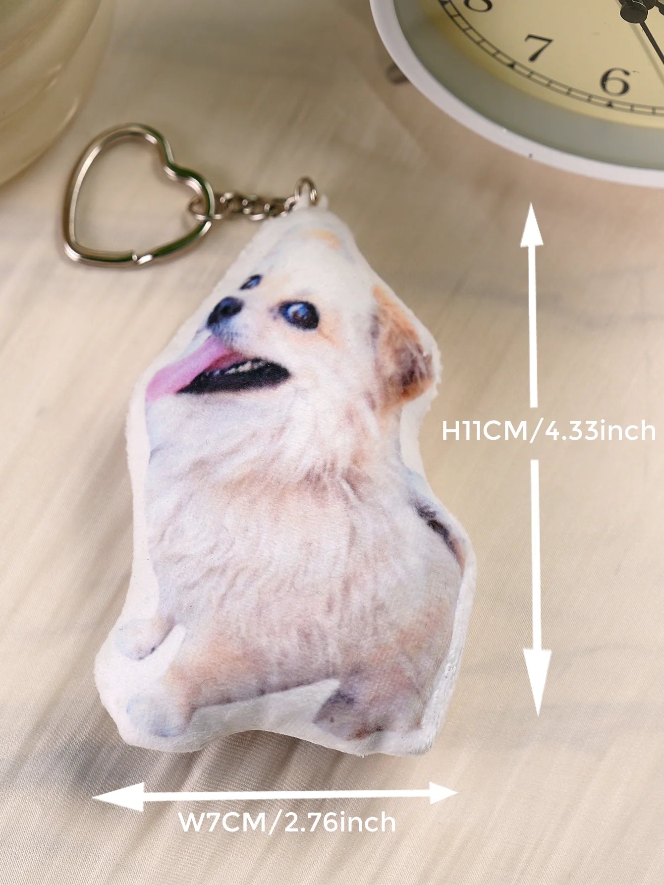 Custom Photo Pillow Keychain | Personalized Pet & Couple Gift