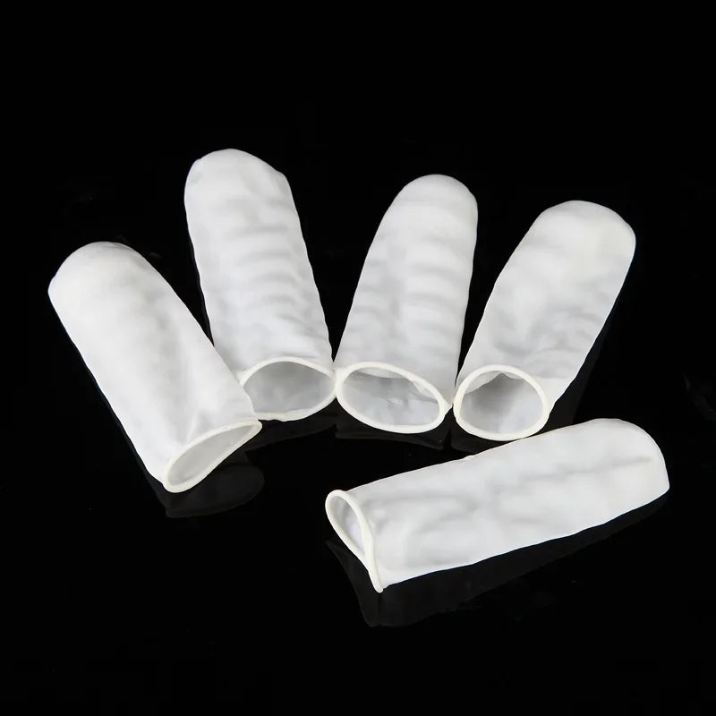 Thimbles Nail Art Latex Rubber Gloves Protective Protector Cover