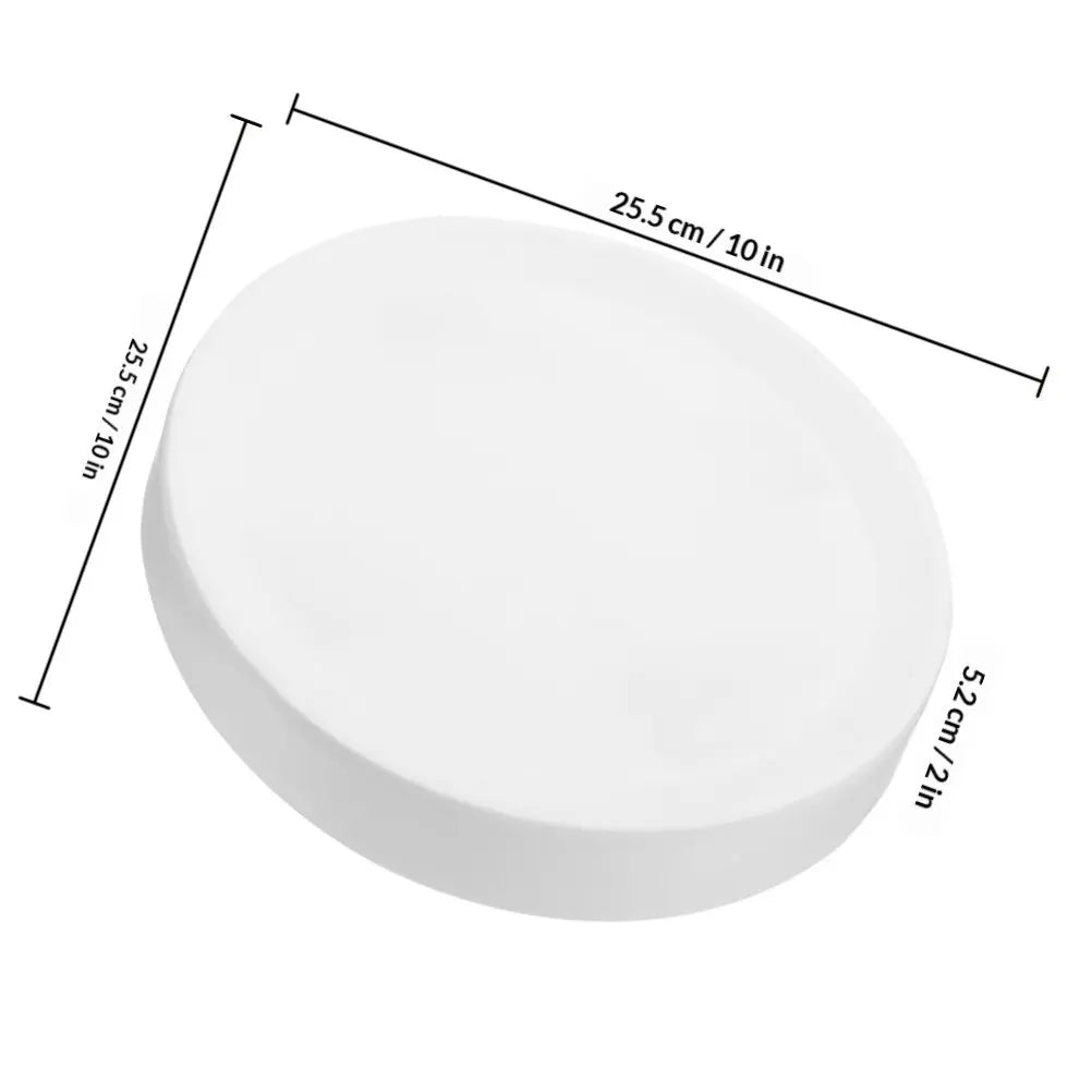 Flowerpot Tray Rolling Plant Tray PP Iron Base Indoor Outdoor Plant Mover Smooth Wheels Protector Planter Trays with Wheels Peaceful Pleasures Health and Wellness 25.5X25.5X5.2CM