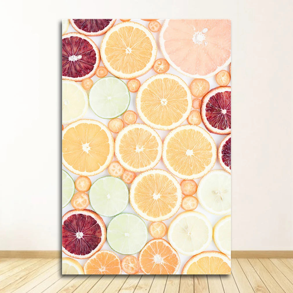 Nordic Minimalist Food Canvas Wall Art | Kitchen & Dining Decor