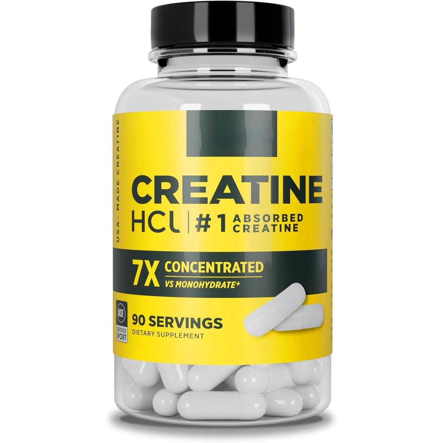 Creatine HCl 750mg 90 Capsules | Vegetarian Non-GMO