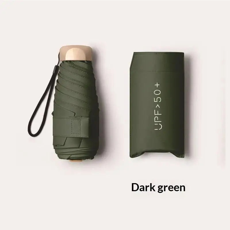 Mini Foldable Travel Umbrella – UPF 50+ UV Protection Pocket Size