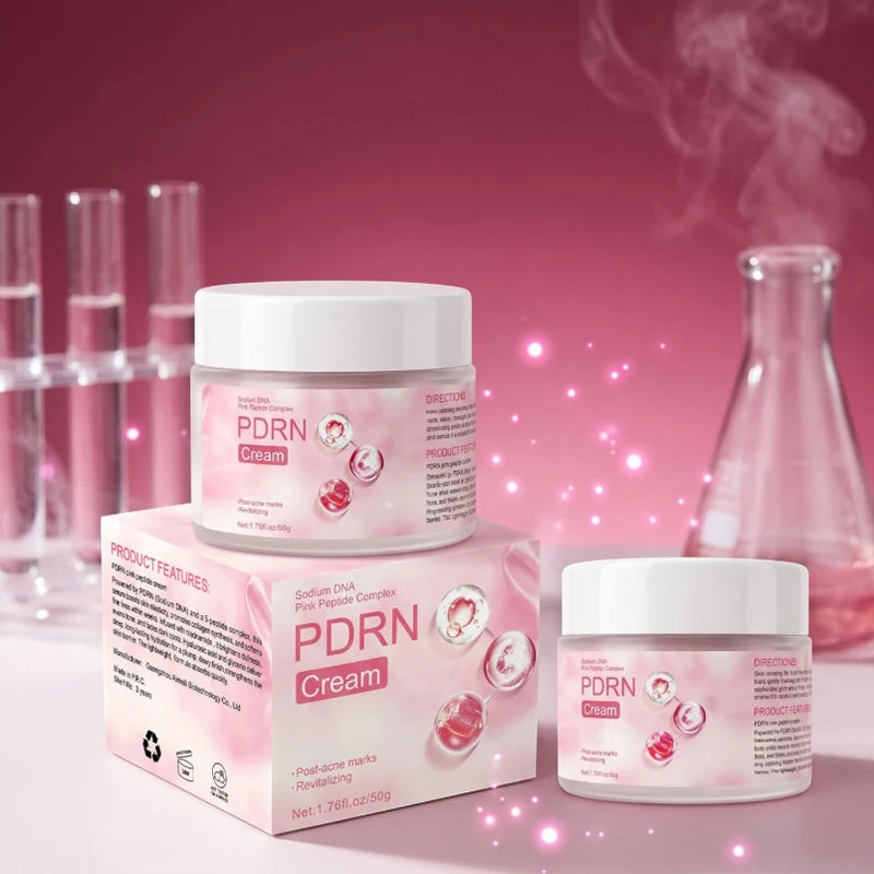 Pdrn Salmon Moisturizing Face Cream Dna Peptide Hydrating Nourishing Pink Essence Cream Korean Skin Care For Daily Use Peaceful Pleasures Health and Wellness