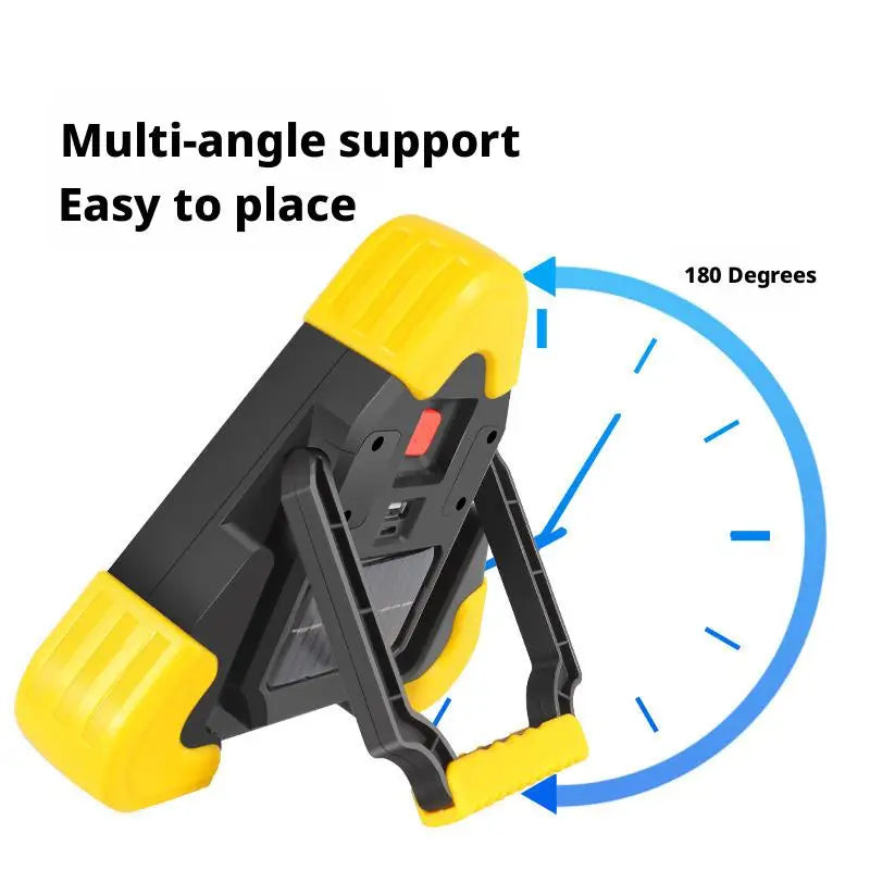 LED Emergency Triangle Warning Light | 4-Mode Portable Safety Lamp