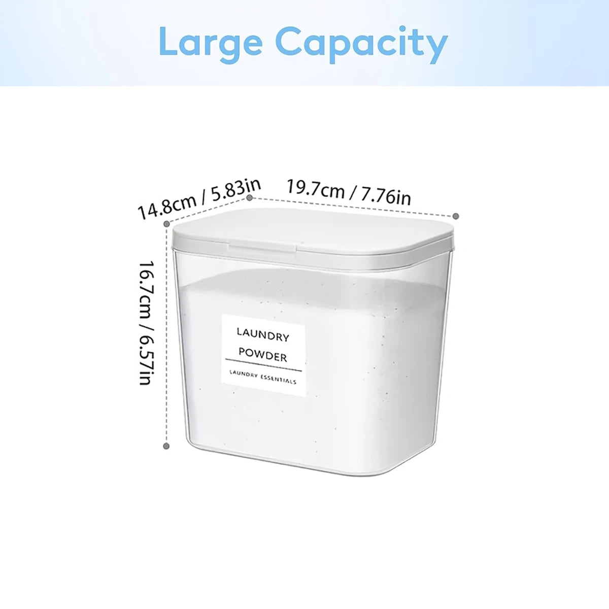 Laundry Pod Container with Pop-up Lid Laundry Room Storage Container for Detergent Pods Laundry Powder Scent Booster Container Peaceful Pleasures Health and Wellness