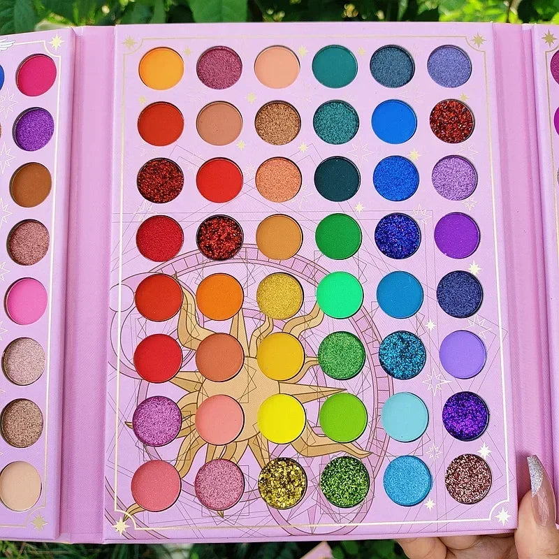 96-Color Eyeshadow Palette | Shimmer, Matte & Glitter Makeup
