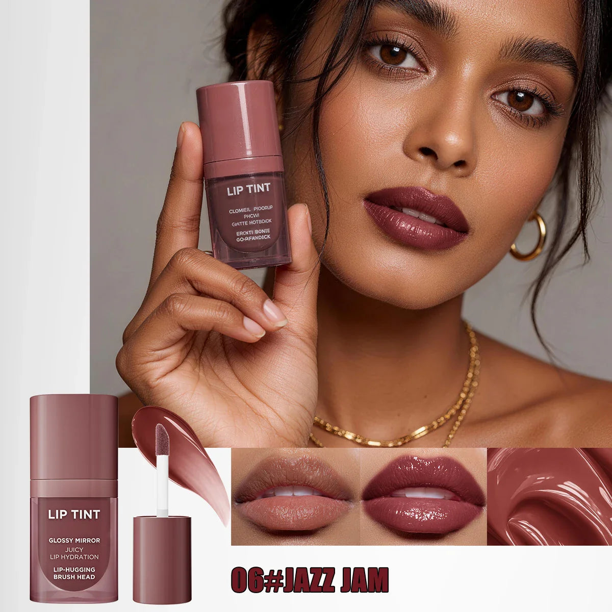 Hello Kiss 6-Color Matte Velvet Lip Gloss – Waterproof & Hydrating