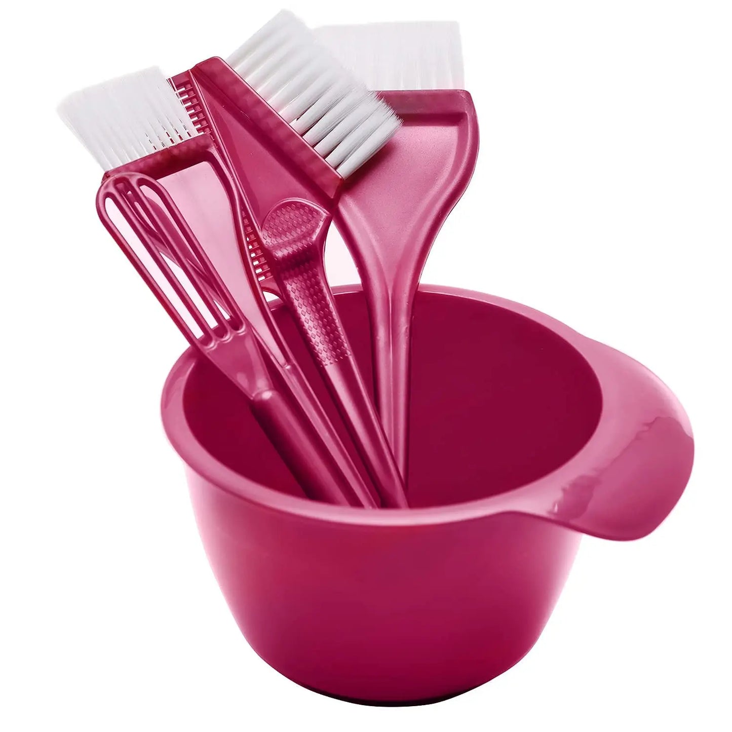 Premium Salon Hair Dye Kit 5PCS Hair Coloring Brush and Bowl Set DIY Hair Dyeing Bleach Barber Hair Color Applicator Tools Peaceful Pleasures Health and Wellness