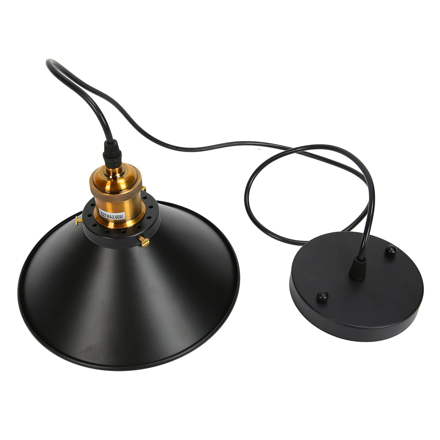 Wrought Iron Ceiling Lamp 85‑240V Hanging Lamp Simple Retro Industrial Wear Resistant for Cafes for Restaurants for Peaceful Pleasures Health and Wellness