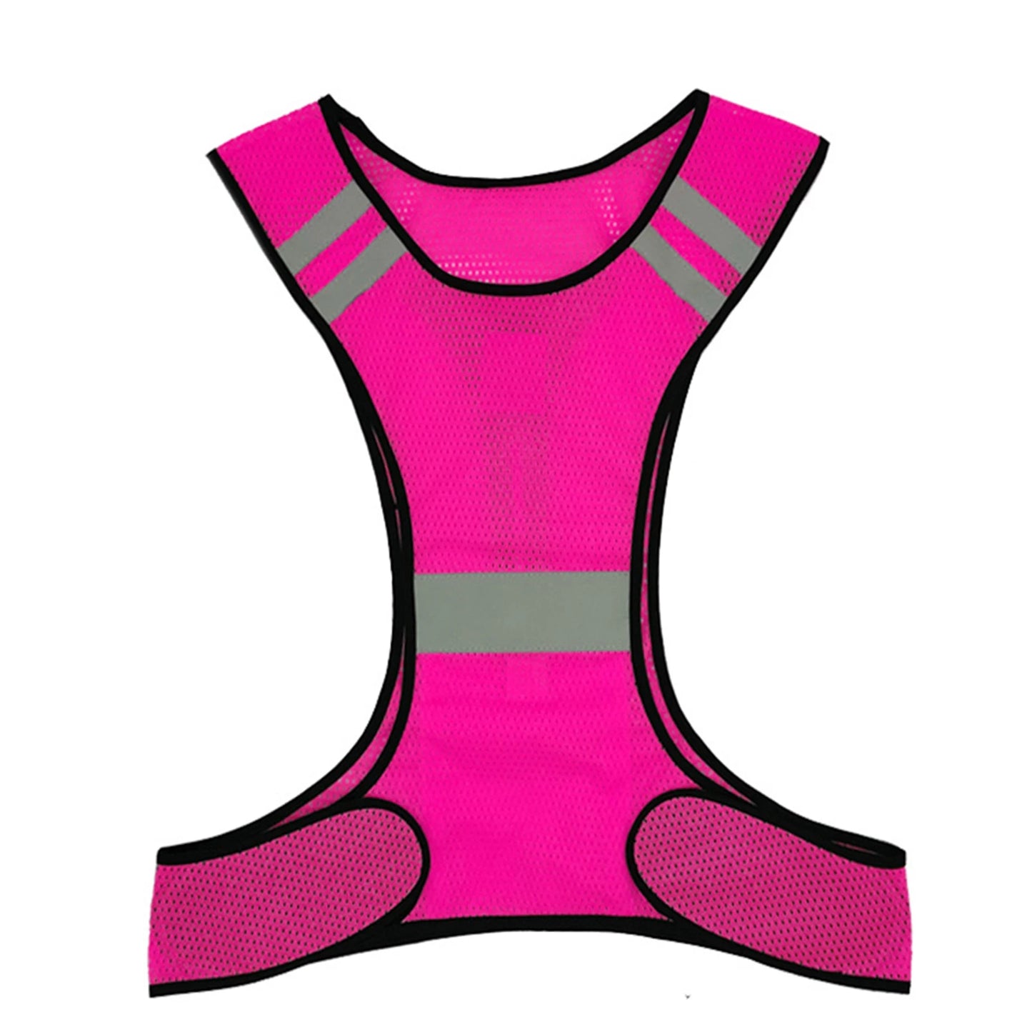 Reflective Safety Running Vest Outdoor Safety Visibility for Cycling Jogging Wear Peaceful Pleasures Health and Wellness Without Light Pink