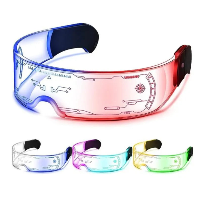 LED Light-Up Party Glasses – 7-Color Luminous Goggles