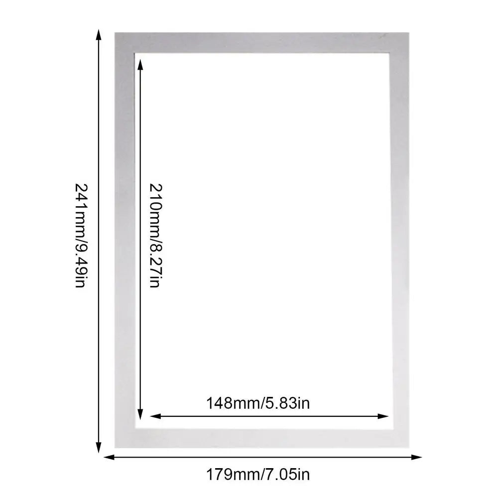 Magnetic Display Frame Poster Cover Frame Self Adhesive Free Punching Paintings Pictures Photo Display Wall Decor Art Frames Peaceful Pleasures Health and Wellness silver A5 China Mainland