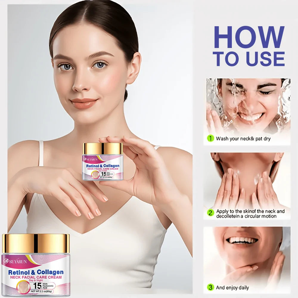 SUYARUN Retinol Collagen Face & Neck Firming Cream | Glass Jar
