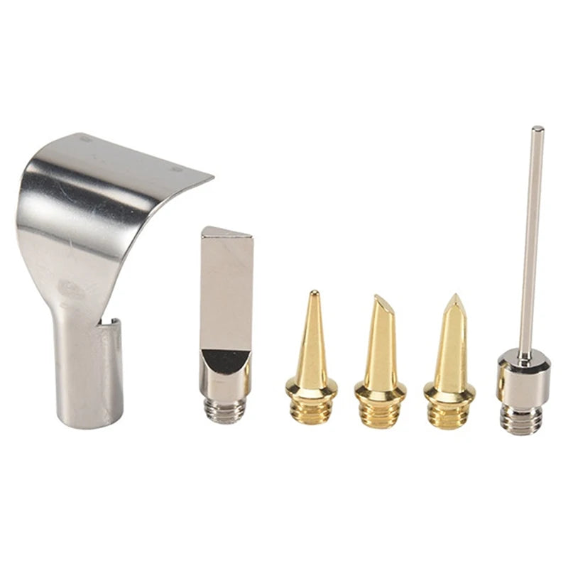 5/6Pcs/Set Replace Copper Tips Nozzle Kit For Hs-1115K/Mt-100 Aerated Flame Butane Gas Soldering Iron Cordless Welding Tool Peaceful Pleasures Health and Wellness 6pcs