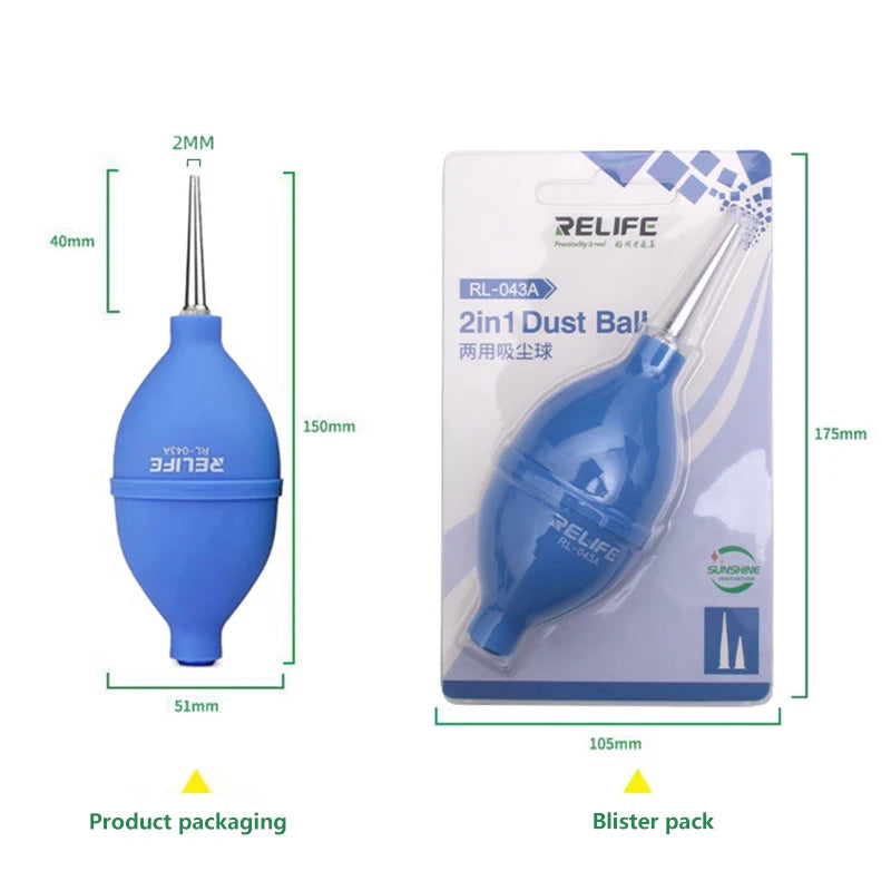 2-in-1 Air Blower Ball & Cleaning Pen for Phone, Keyboard & Lens